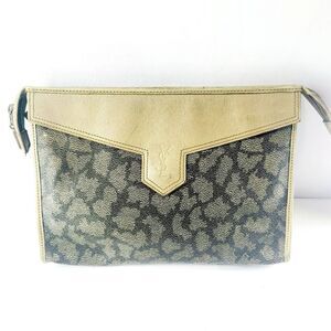Yves Saint Laurent Leather Clutch Bag